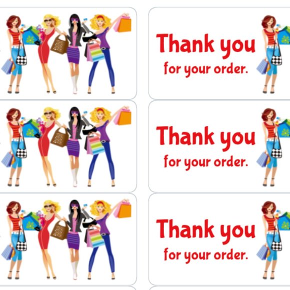 Office | Thank You For Your Order Stickers Labels Shopping | Poshmark